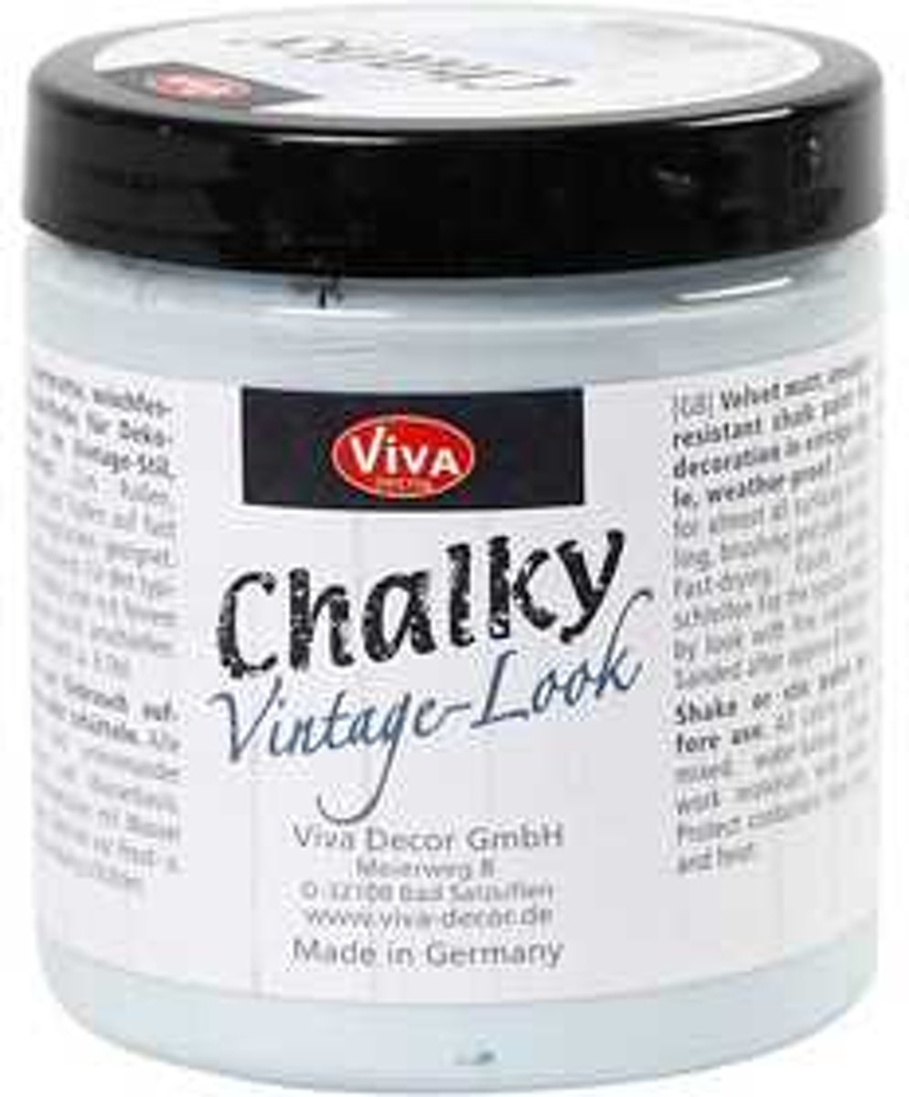 Chalky vintage look verf, light blue (601), 250ml [HOB-24330]